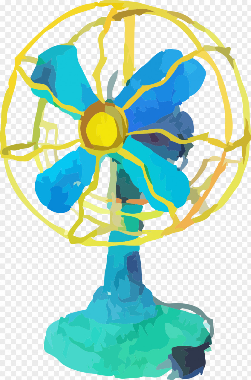 Hand-painted Fan Illustration Graphic Design PNG