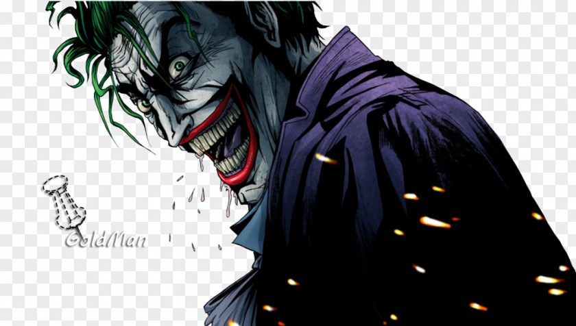 Joker Batman Harley Quinn Comic Book 4K Resolution PNG