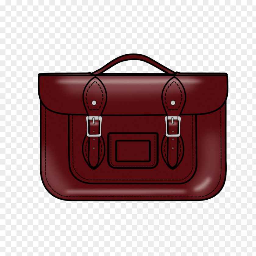 Oxblood Red Bag Pattern PNG