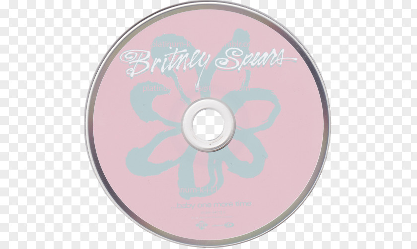 Baby Clock Compact Disc ...Baby One More Time Pink M Collectable Trading Cards Autograph PNG