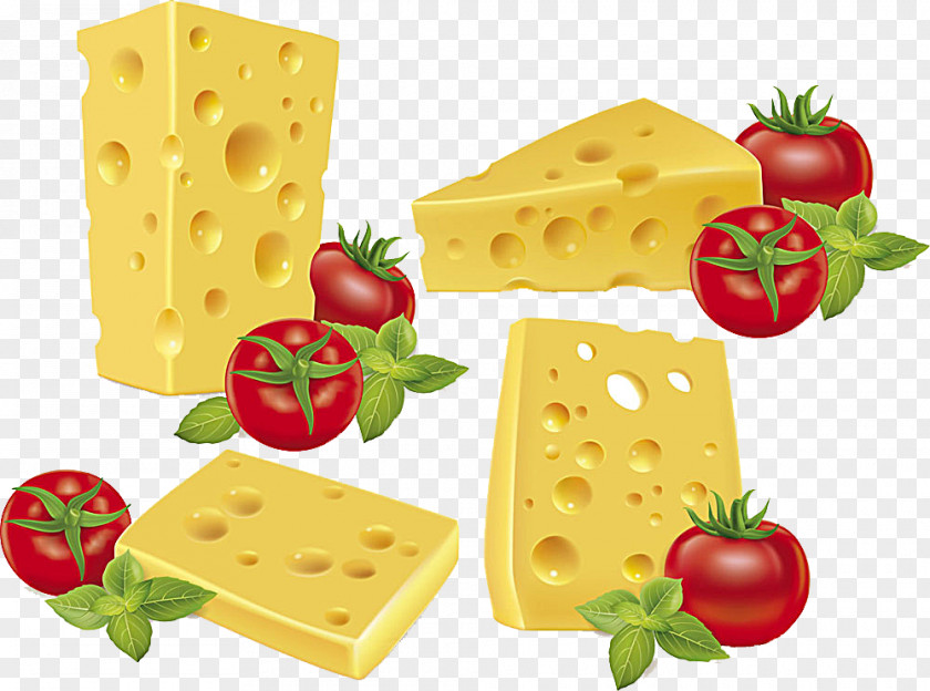 Cheese Emmental Cherry Tomato Stock Photography PNG