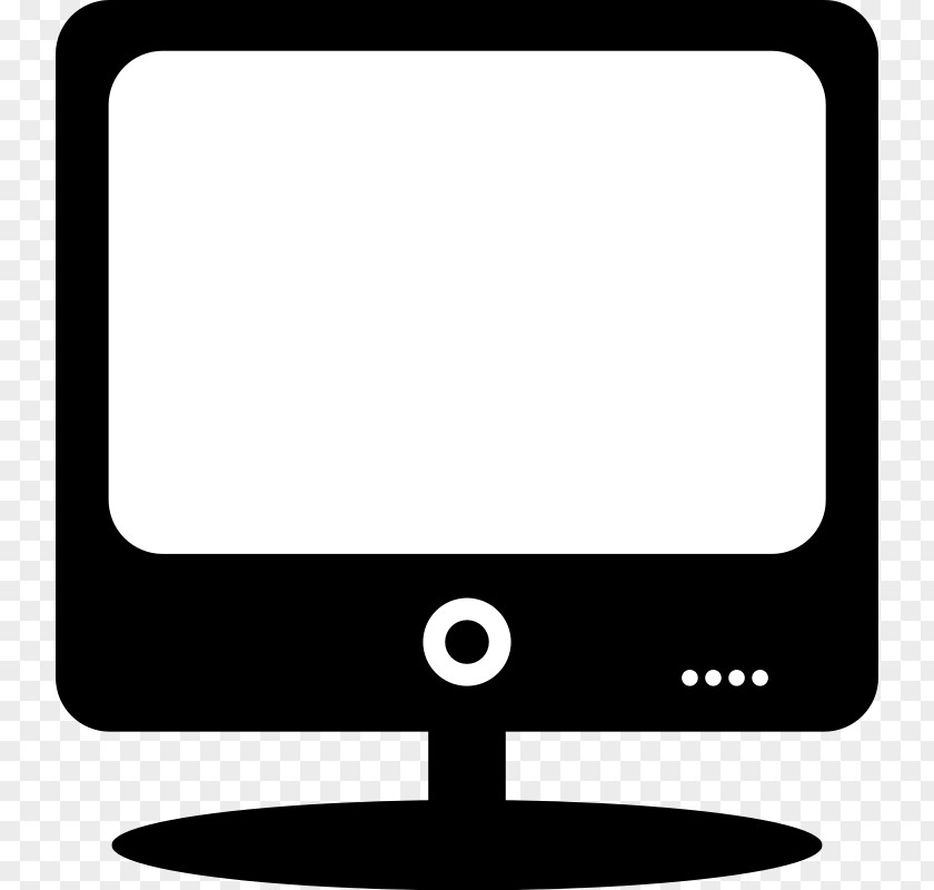 Computer Monitor Image Laptop Monitors Black And White Clip Art PNG