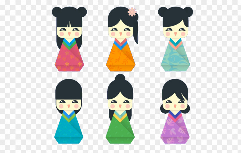 Cute Cartoon Japanese Dolls China Doll PNG