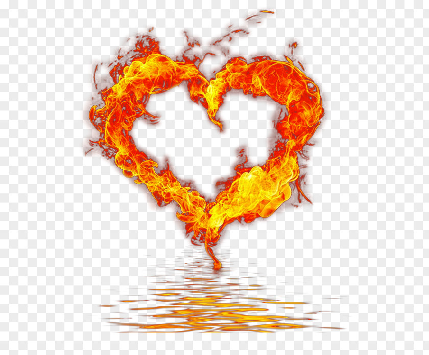 Heart Fire Flame Valentine's Day Instagram PNG