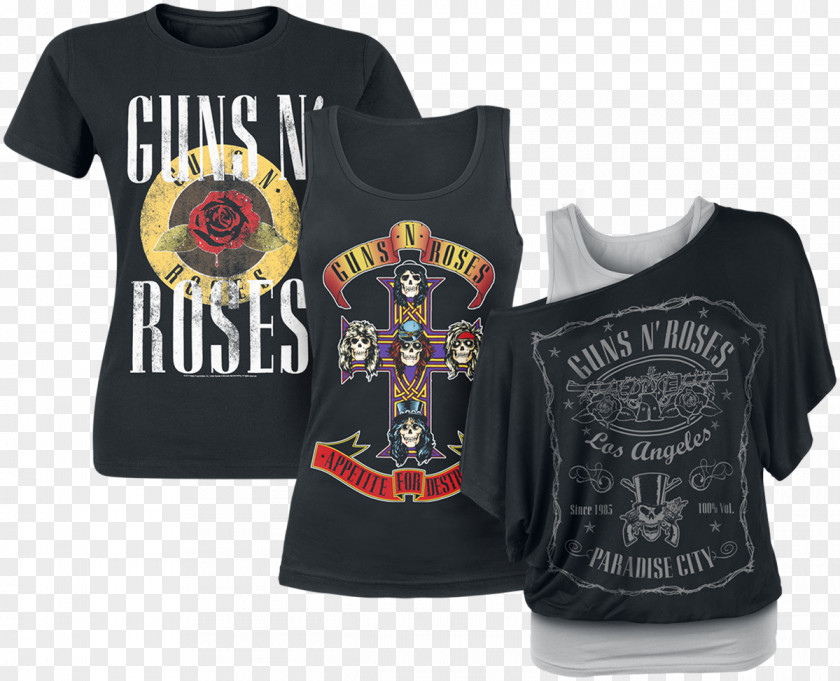 T-shirt Appetite For Destruction Guns N' Roses EMP Merchandising PNG