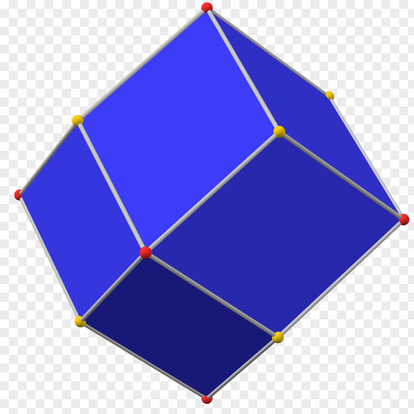 Face Chamfer Rhombic Dodecahedron Polyhedron Geometry PNG