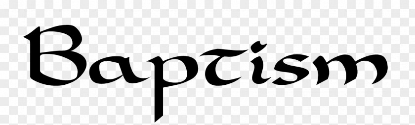 Holy Baptism Logo Calligraphy Font PNG