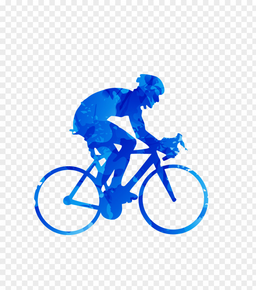 Man Riding Silhouette Vector Material Road Cycling Bicycle Racing Mountain Bike PNG