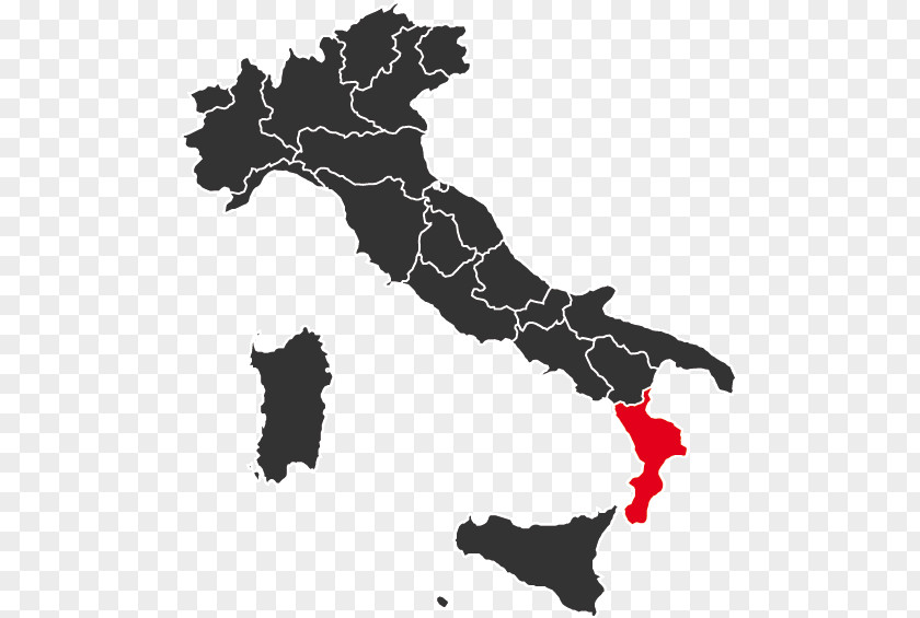 Map Regions Of Italy Vector Blank PNG