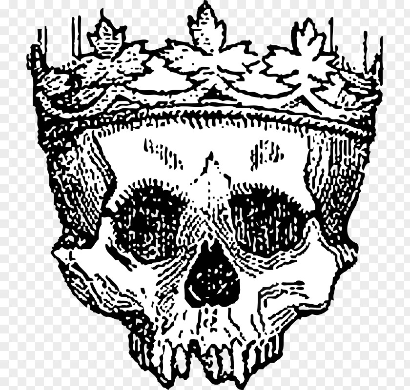 Crown Black And White Death Clip Art PNG
