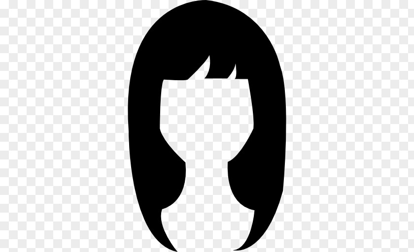 Long Hair Black PNG