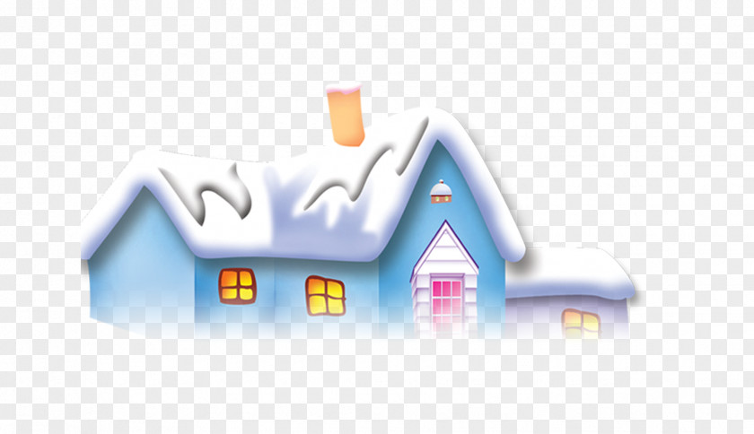White Snow House Pine Winter PNG