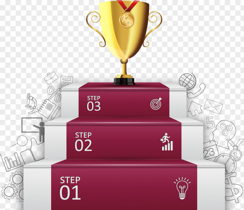 Business Infographic Trophy Royalty-free Illustration PNG