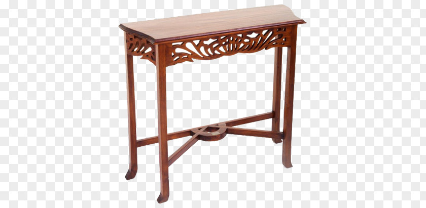 Mahogany Chair Table Consola Furniture Wood Drawer PNG