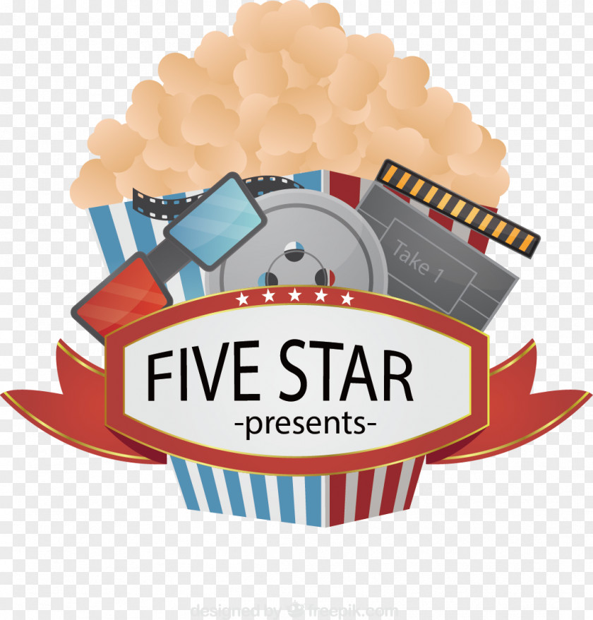 Movie Popcorn Vector Illustration Material Film PNG