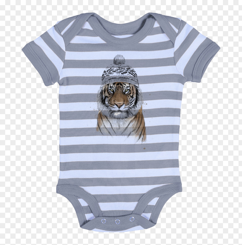 Siberian Tiger Baby & Toddler One-Pieces T-shirt Sleeve Bodysuit Infant PNG