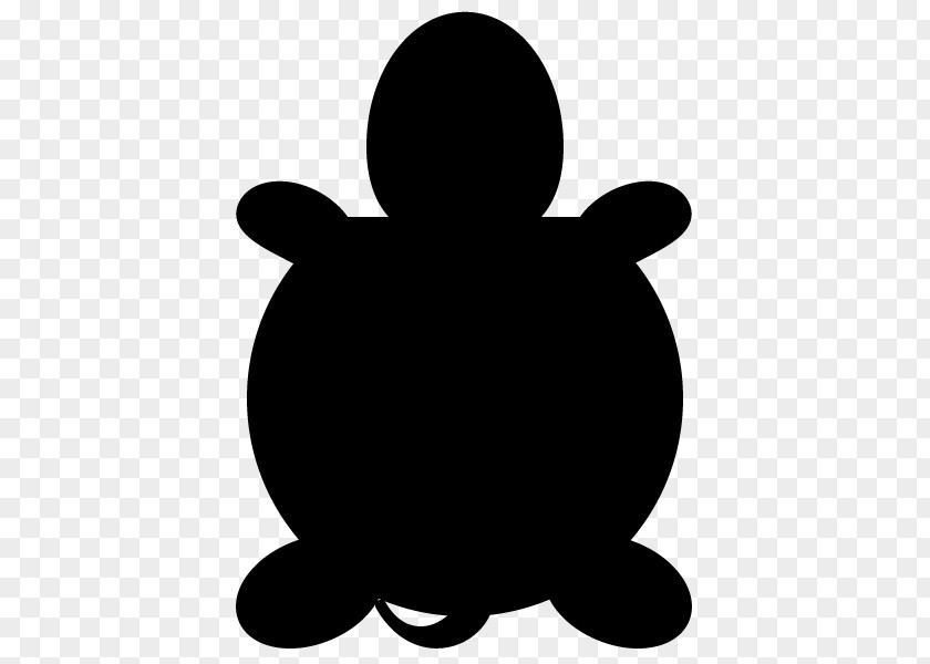 Turtle Silhouette Black And White Tortoise PNG