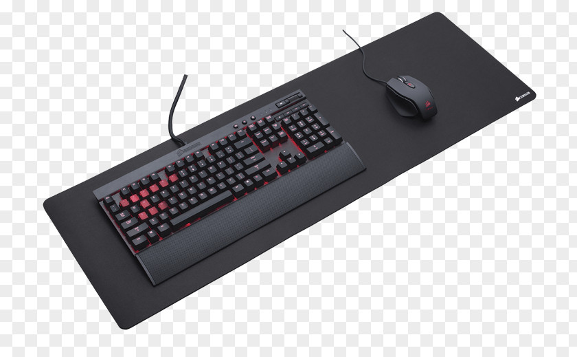 Computer Mouse Keyboard Mats Corsair Components Gaming Pad Logitech G240 Fabric Black PNG