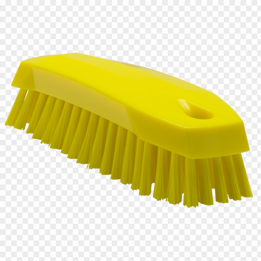 Yellow Brush Fiber Cleaning Polyester Polypropylene PNG