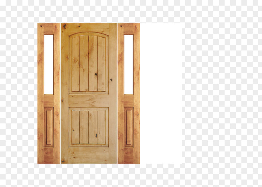 Arch Railing Door Hardwood Inswinger Wood Stain PNG