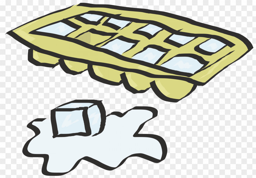 Ice Cube Clip Art Yellow PNG
