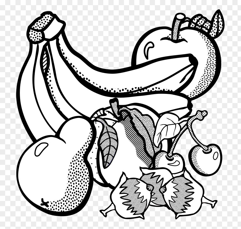 Line Drawing Fruit Art Banana Clip PNG