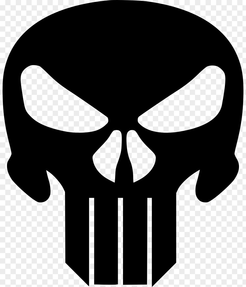 Punisher Skull Logo Clip Art PNG