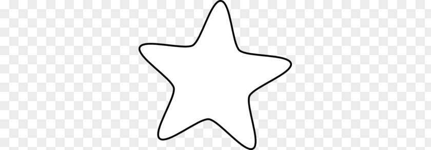 Star Cliparts Line Black And White Point Area Clip Art PNG