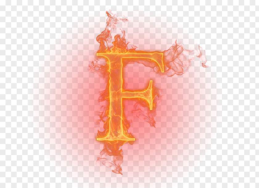 Flame Letter PNG