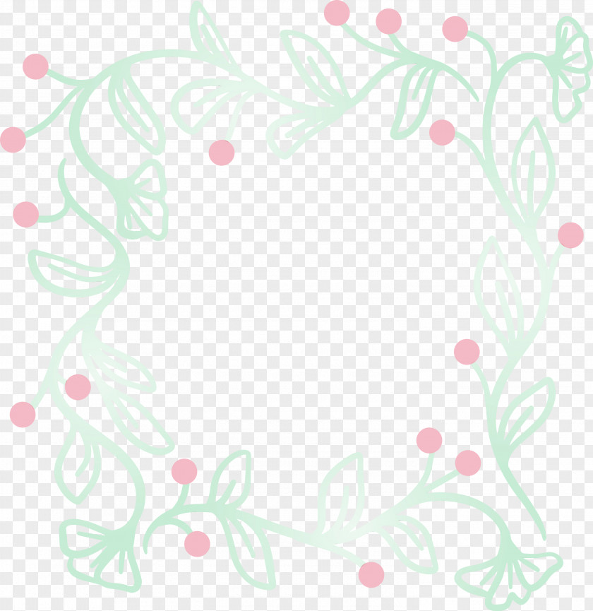 Pink Pedicel Plant Pattern Ornament PNG