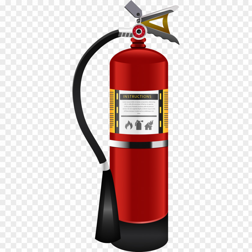 Red Fire Fighting Equipment Conflagration Extinguisher Protection Euclidean Vector PNG