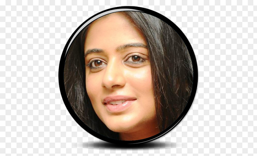 Tamil Actress Eyebrow Forehead Cheek Hair Coloring PNG