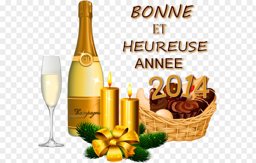 Bonne Annee 2014 Christmas Graphics Champagne Day New Year PNG