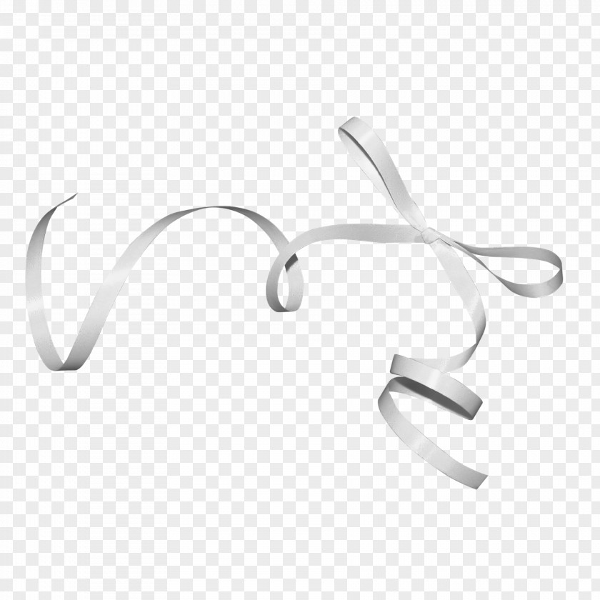 Silver Ribbon Bow Shoelace Knot Icon PNG
