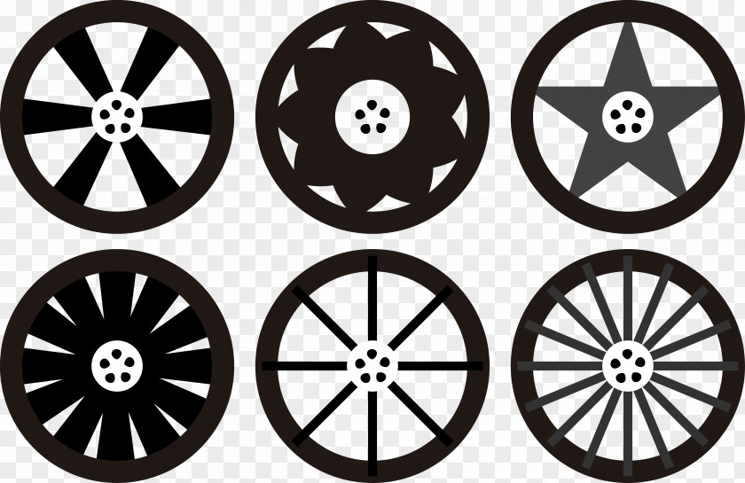 Black Tires Inside Car Alloy Wheel Bicycle Rim PNG
