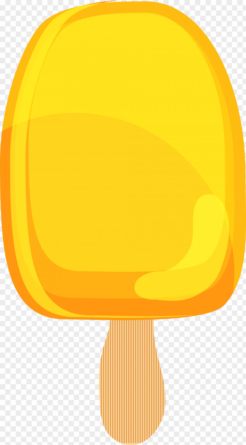 Yellow Cartoon Ice Cream Angle Font PNG