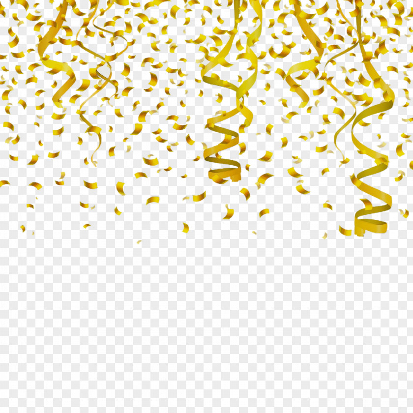 Yellow Wet Ink Line PNG