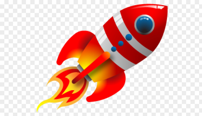 Cartoon Space Rocket PNG