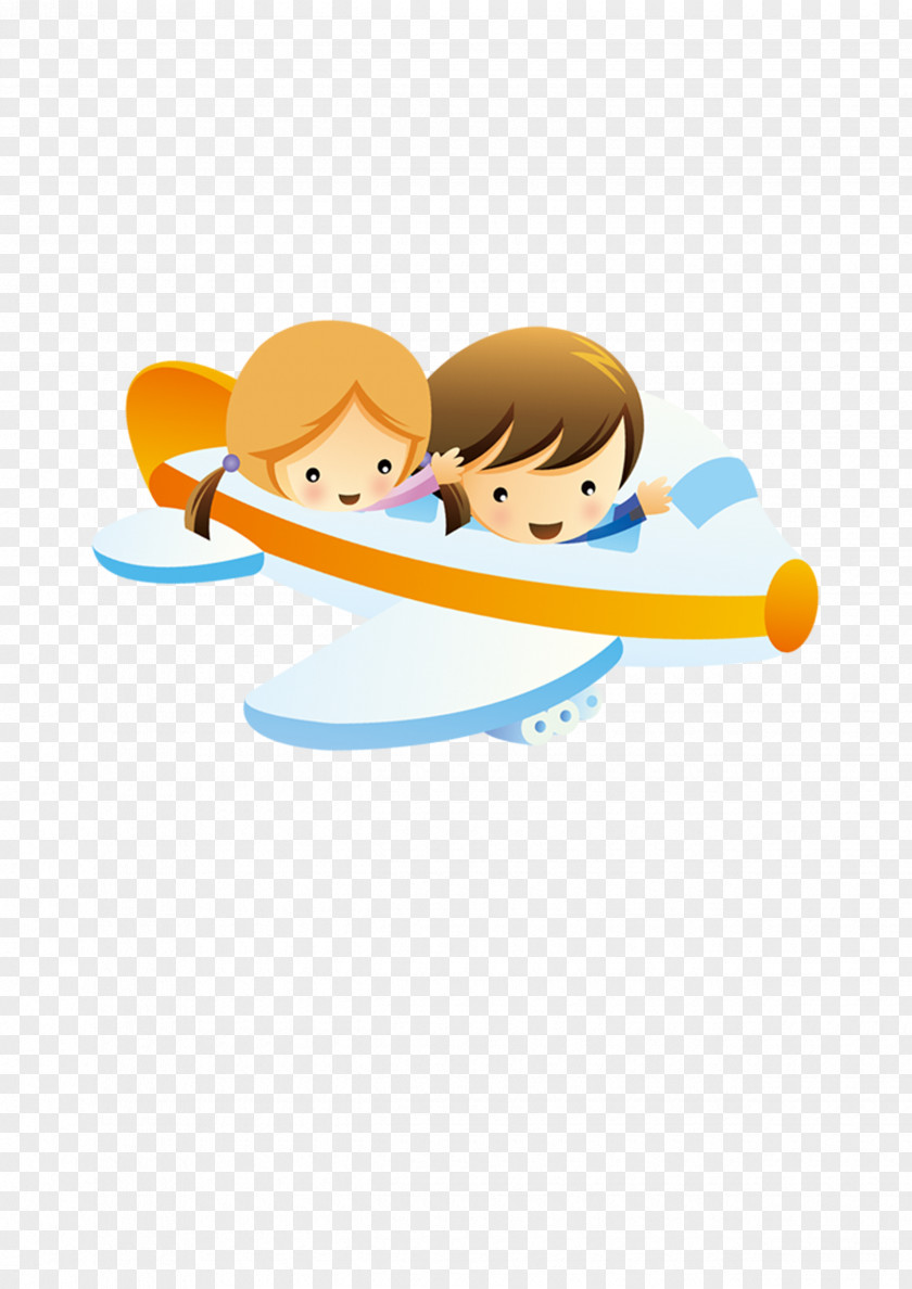 Children Fly Airplane Child Drawing PNG