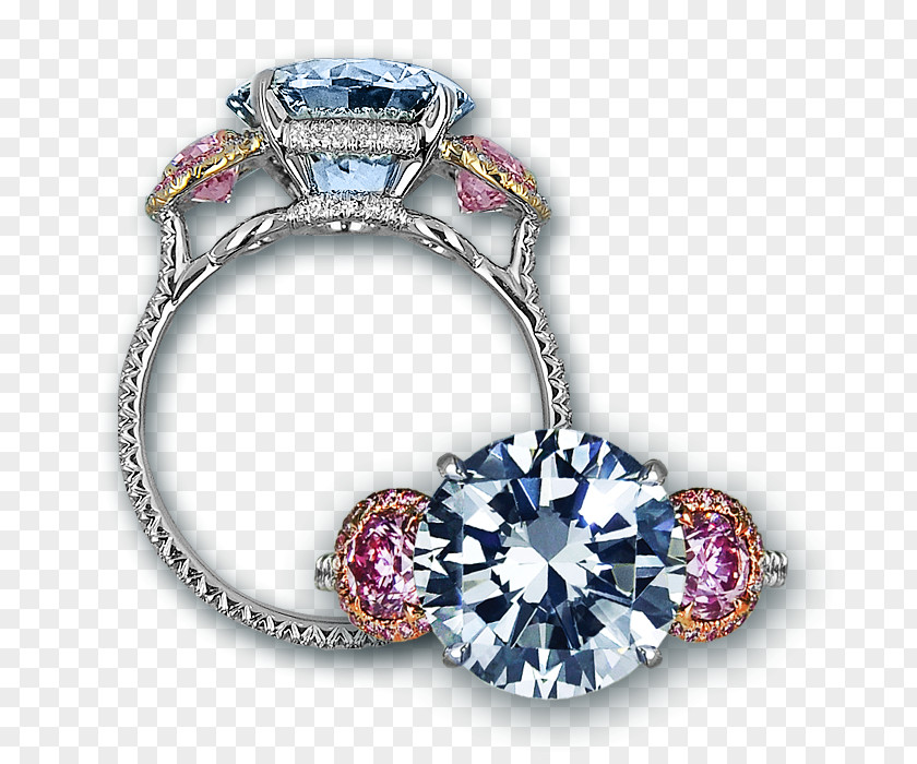 Pink Diamond Rings Engagement Ring Jewellery PNG