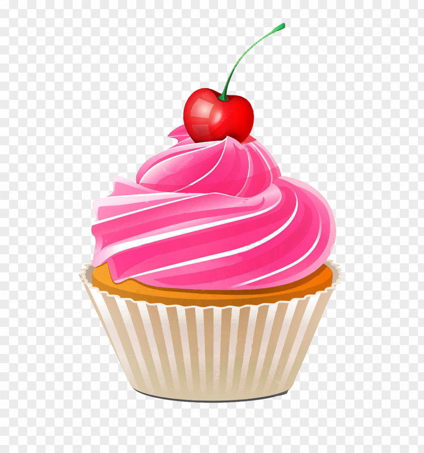Cherry Cupcake Birthday Cake Wedding PNG