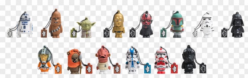 Stormtrooper Yoda R2-D2 Anakin Skywalker USB Flash Drives PNG