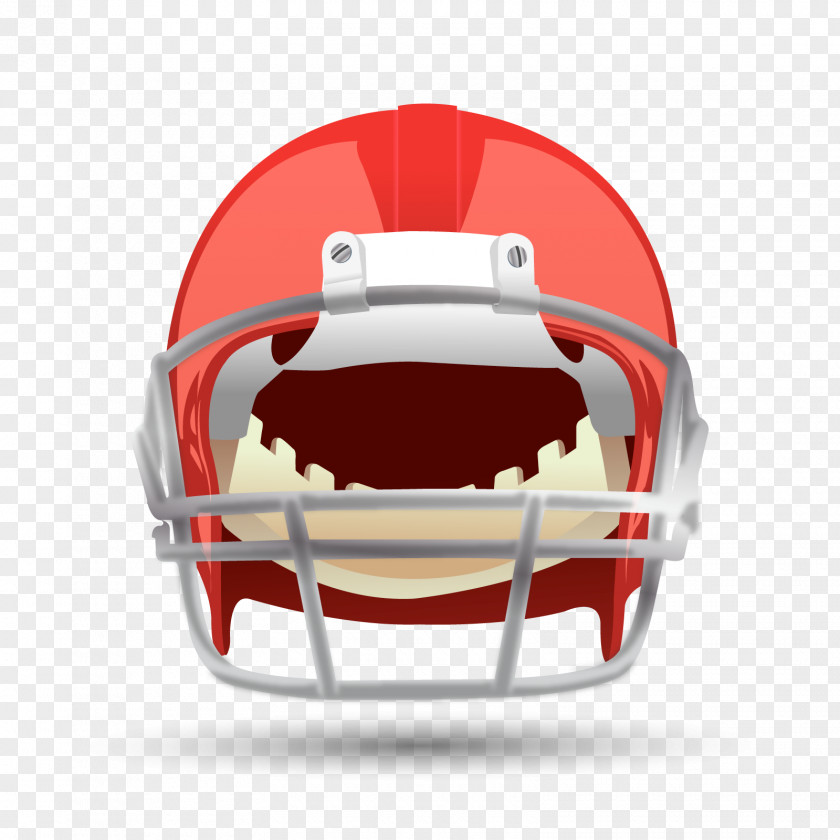 Vector Red Helmet NFL American Football PNG
