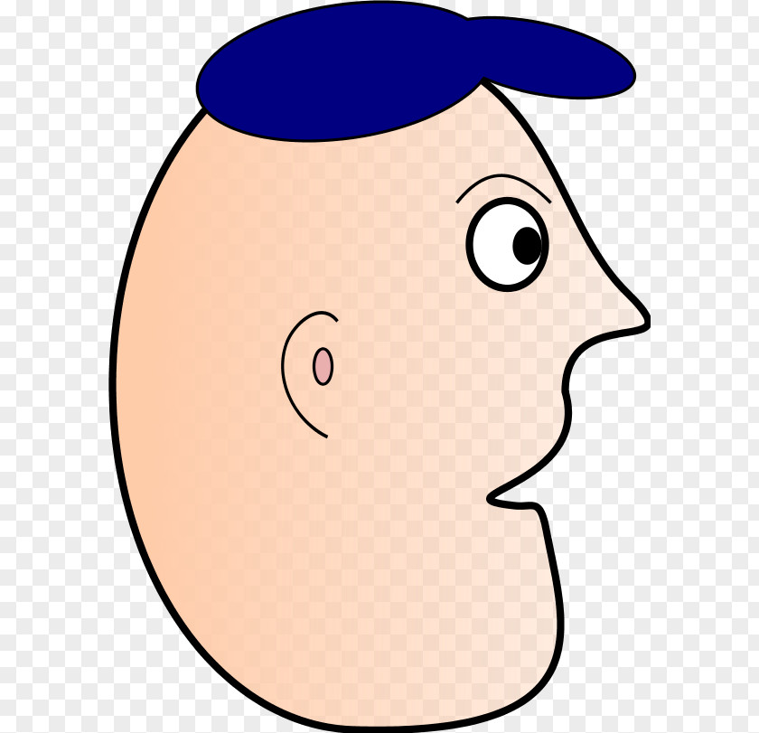 Chef Hat Outline Cartoon Face Man Clip Art PNG
