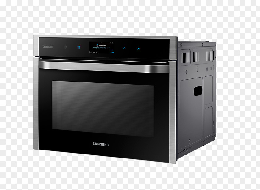 Oven Microwave Ovens Samsung Display Device Forno A Microonde Combinato Con Grill Da Incasso Capacità 50 Litri Potenza 3000 Watt Altezza 45cm Larghezza 60cm Colore Inox PNG