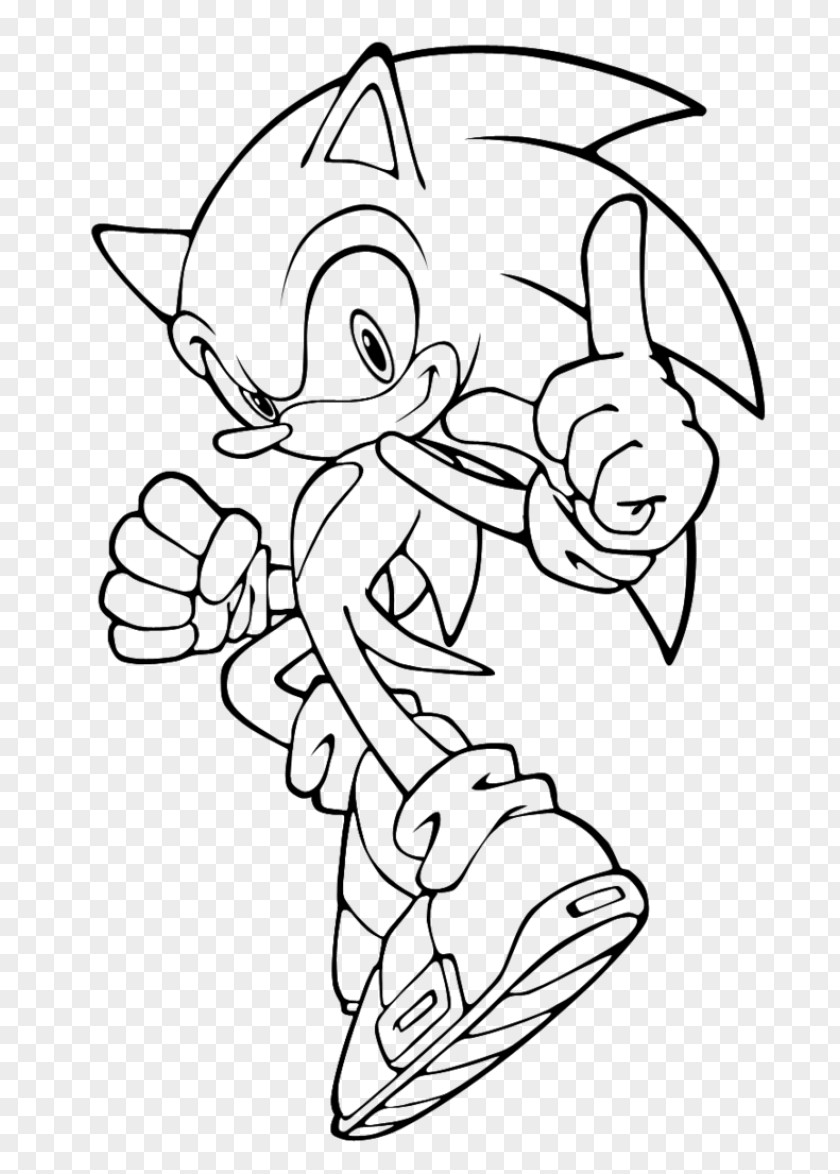 Sonic Hedgehog Outline Free Riders & Knuckles Colors Shadow The PNG