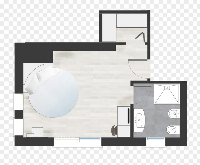 Bed Room Hesperia Hotel & Residence Floor Plan PNG