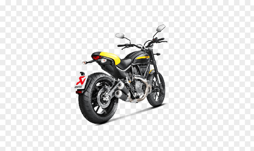 Car Exhaust System Ducati Scrambler Akrapovič PNG