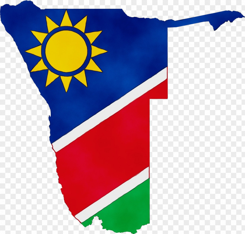 Flag Of Namibia Map Vector Graphics PNG