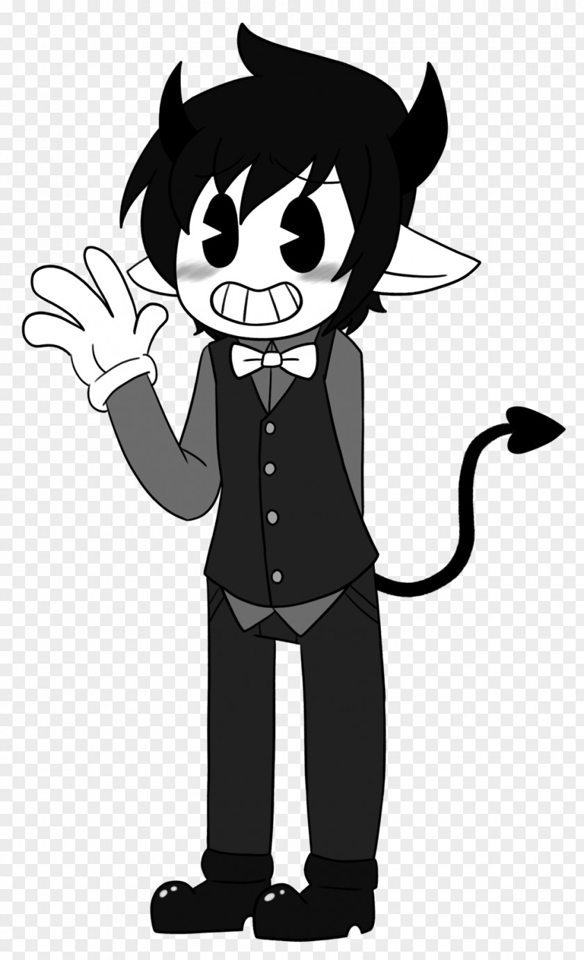 Ink Style Bendy And The Machine Mammal Cat PNG